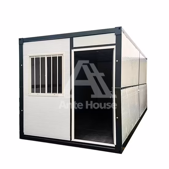 Casa pré-fabricada de contêiner de pacote plano de casa pré-fabricada de escritório portátil de luxo personalizável