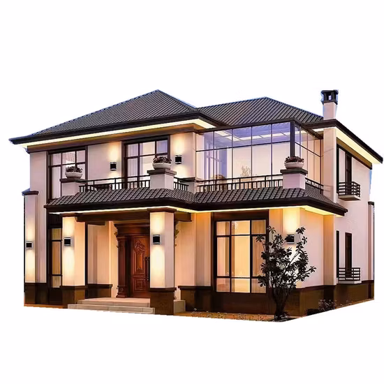 O hotel de recurso da casa de aço da casa pré-fabricada da construção de aço da luz do projeto livre suporta ventos fortes