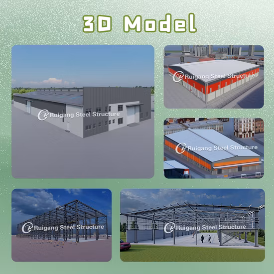 Fornecer estrutura de aço galvanizado edifício de aço pré-fabricado/oficina/gancho/armazém