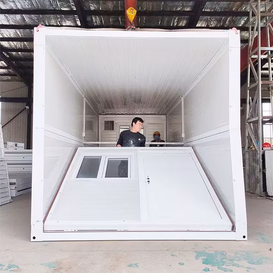 Casa modular minúscula e acessível de 20 pés pré-fabricada pré-fabricada para remessa doméstica de luxo alívio moderno pacote plano expansível dobrável fabricante de casa de contêiner de armazenamento