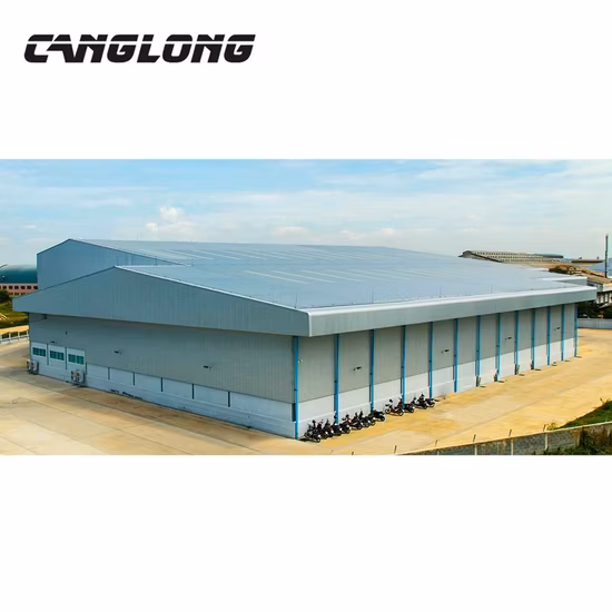 Galpão de armazenamento de metal galvanizado de aço corrugado na China