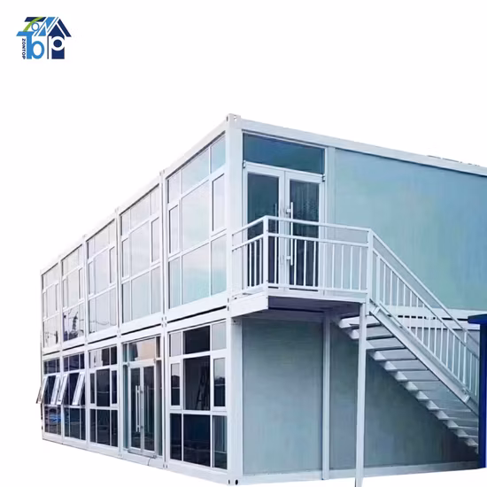 Estrutura de aço leve de 2 andares, casa residencial, casa modular, destacável, expansível, pré-fabricada, novo modelo, luxo, flatpack, casa pré-fabricada, contêiner