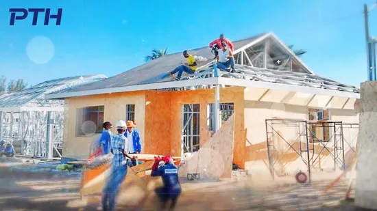 Novo design de grande extensão, estrutura de aço leve, casas pré-fabricadas, casa modular barata, hotel de luxo para venda