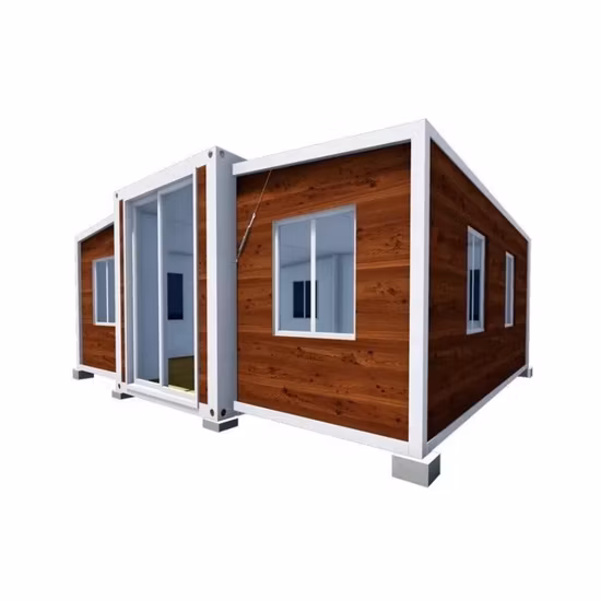 Casa pré-fabricada de 20 pés/40 pés com estilo chinês moderno de aço pré-fabricado de luxo expansível casa de contêiner com quartos