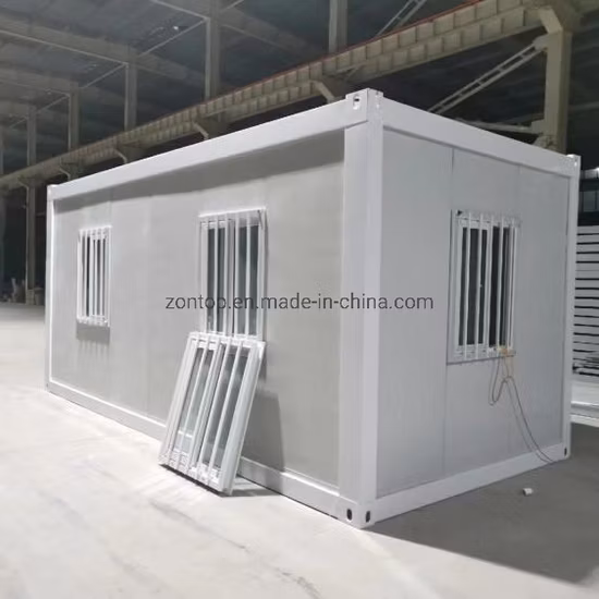 Painel sanduíche de lã de rocha de alta qualidade Pacote plano 40FT casas pré-fabricadas de contêineres