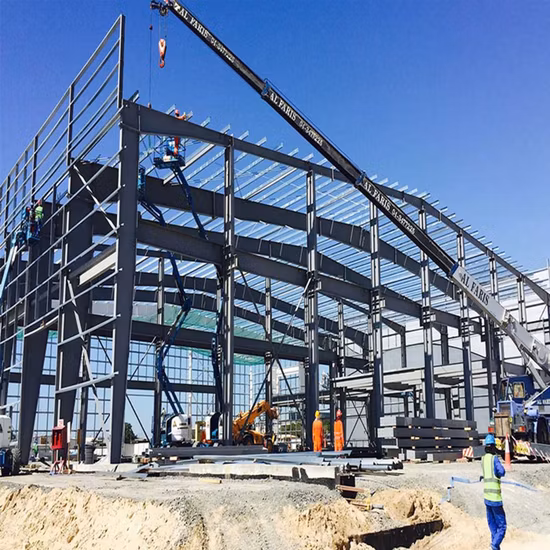 Hotel de construção de estrutura de construção de casa com estrutura de aço pré-fabricada de alta ascensão