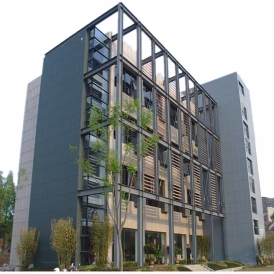 Hotel de estrutura de aço leve com excelente parede de cortina de vidro